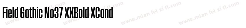 Field Gothic No37 XXBold XCond字体转换